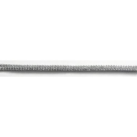 120460-101 CORDON FANTASIA VEDA 8 MM. POLIESTER 100% PLATA Venta en piezas de 20.00 M