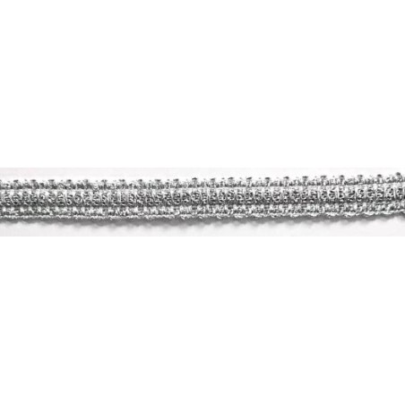 120461-101 GALON FANTASIA ANJALI 15 MM. POLIESTER 100% PLATA Venta en piezas de 22.00 M
