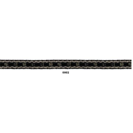 129828-02 GALON TERCIOPELO NANDINI 10 MM. PA+PET+METALLIC NEGRO Venta en piezas de 20.00 M
