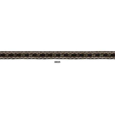129828-25 GALON TERCIOPELO NANDINI 10 MM. PA+PET+METALLIC CHOCOLATE Venta en piezas de 20.00 M