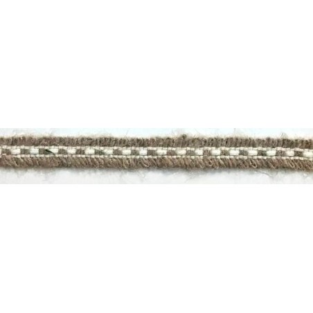 129836-24 CINTA FANTASIA IDALIA 15 MM. ALGODON 50%/YUTE 50% NATURAL/YUTE Venta en piezas de 19.00 M