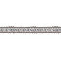 342413-0002 CINTA MADROÑO FANTASIA 25 MM. POLIESTER 100% GRIS Venta en piezas de 10.00 M