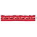 342413-0006 CINTA MADROÑO FANTASIA 25 MM. POLIESTER 100% ROJO Venta en piezas de 10.00 M