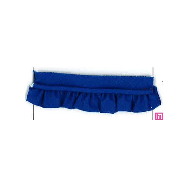 43154 VIVO FRUNCIDO CAMELIA POLIESTER 50%-ALGODON 50% AZUL Venta en piezas de 25.00 M