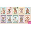66971 PATCH. AMERICANO BEAR FAMILY PORTRAITS (13) 110 CM. ALGODON 100% PANEL 60X110 MULTI Venta en piezas de 7.00 M