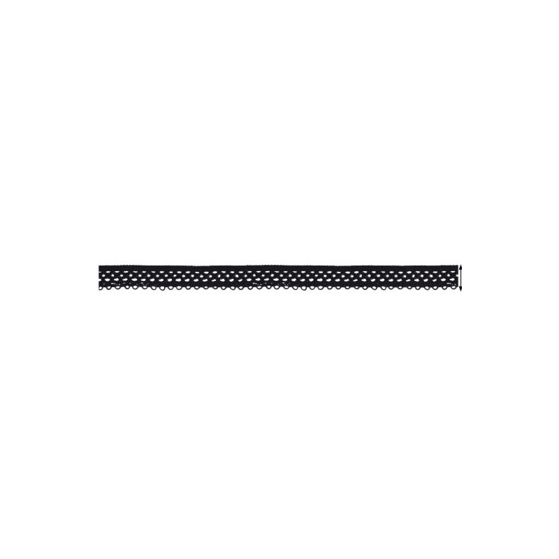 713019-2002 REMATE FANTASIA MEERA 10 MM. RAYON+METALLIC NEGRO Venta en piezas de 20.00 M