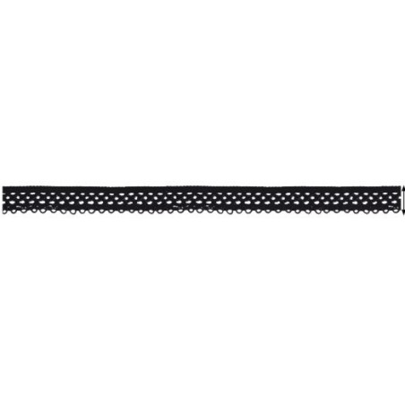 713019-2002 REMATE FANTASIA MEERA 10 MM. RAYON+METALLIC NEGRO Venta en piezas de 20.00 M