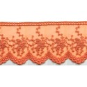 725343-40 PUNTILLA TUL BORDADO KATARA 100 MM.ALGODON 50%-POLIAMIDA 50% NARANJA Venta en piezas de 18.20 M