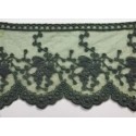 725343-86 PUNTILLA TUL BORDADO KATARA 100 MM.ALGODON 50%-POLIAMIDA 50% VERDE Venta en piezas de 18.20 M