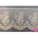 725354-0003 PUNTILLA TUL BORDADO ERIKA 85 MM. POLIESTER 50%-ALGODON 50% BEIG Venta en piezas de 14.60 M