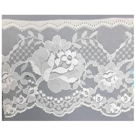 8173-000 PUNTILLA NYLON EREN 100 MM. POLIESTER 100% BLANCO Venta en piezas de 50.00 M