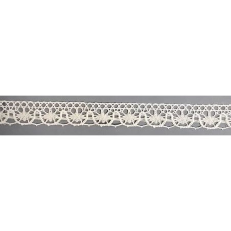 9322-000 PUNTILLA BOLILLO CASIA 15 MM. ALGODON 100% BLANCO Venta en piezas de 25.00 M