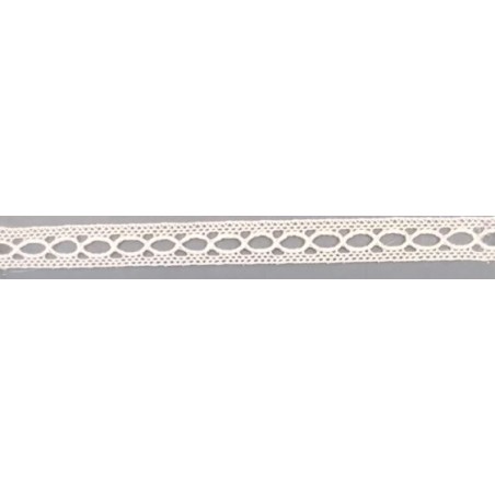 9326-000 ENTREDOS BOLILLO CAROM 12 MM. ALGODON 100% BLANCO Venta en piezas de 25.00 M