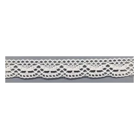 9328-000 PUNTILLA BOLILLO DAIKON 20 MM. ALGODON 100% BLANCO Venta en piezas de 25.00 M