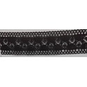 9336-004 ENTREDOS BOLILLO ALBAHACA 40 MM. ALGODON 100% NEGRO Venta en piezas de 25.00 M