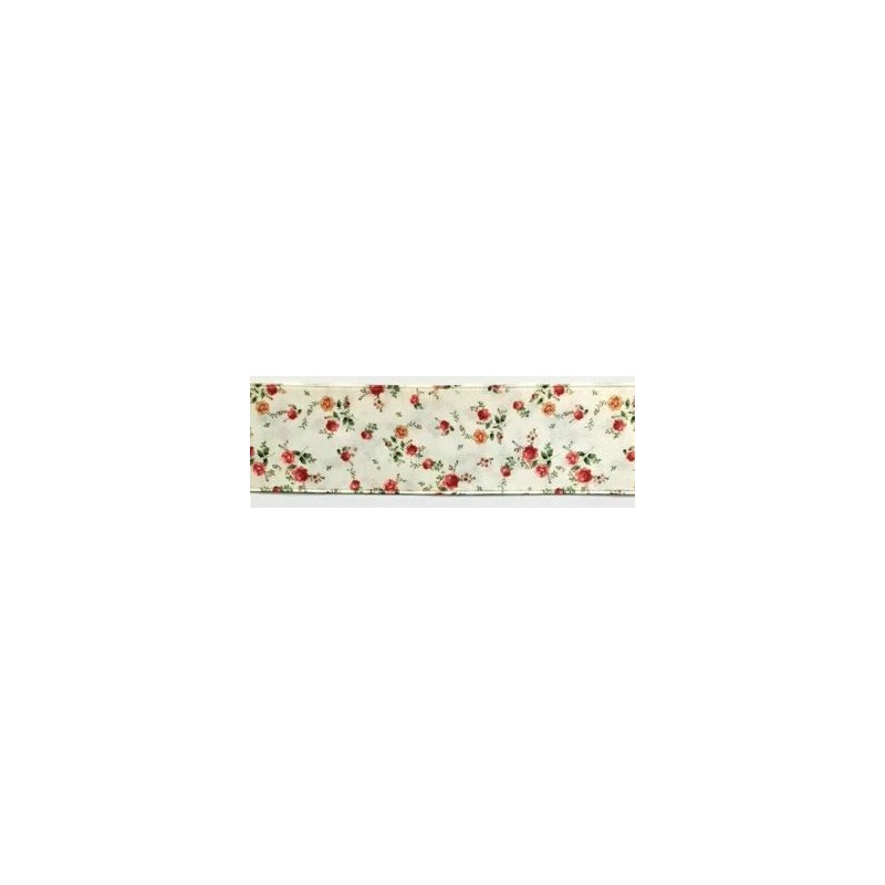 941317-40-1 CINTA ESTAMPADA DOBLE CARA KAILE 40 MM. POLIESTER 100% MARFIL Venta en piezas de 22.80 M
