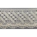 9487-102 PUNTILLA BOLILLO OHANA 75 MM. ALGODON 100% MARFIL Venta en piezas de 25.00 M