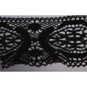 9491-004 PUNTILLA BOLILLO AJEDREA 90 MM. ALGODON 100% NEGRO Venta en piezas de 25.00 M