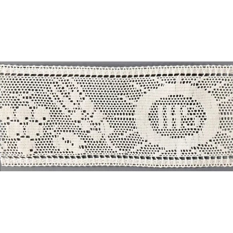 9495-000 ENTREDOS BOLILLO TIMOTEO 95 MM. ALGODON 100% BLANCO Venta en piezas de 25.00 M