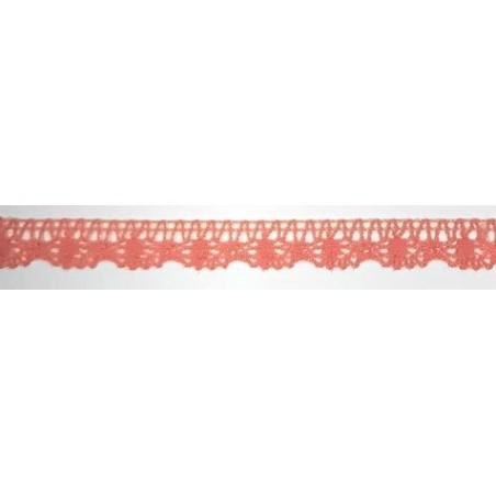 9614-019 PUNTILLA BOLILLO VENUS 15 MM. POLIESTER 100% CORAL Venta en piezas de 25.00 M
