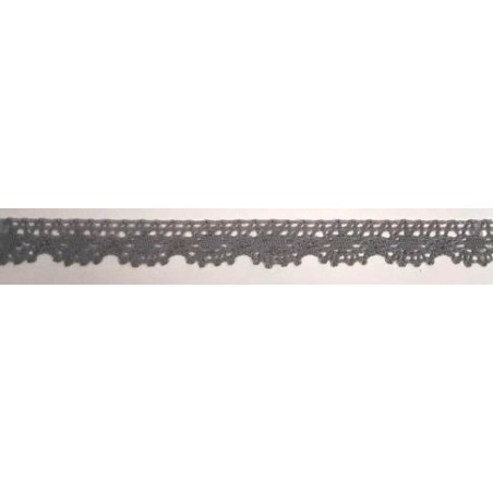 9614-029 PUNTILLA BOLILLO VENUS 15 MM. POLIESTER 100% GRIS Venta en piezas de 25.00 M