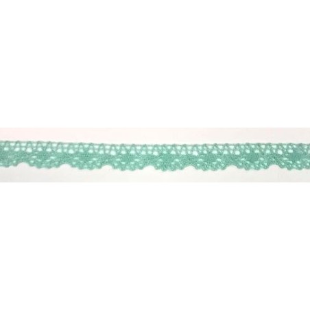 9614-031 PUNTILLA BOLILLO VENUS 15 MM. POLIESTER 100% MENTA Venta en piezas de 25.00 M