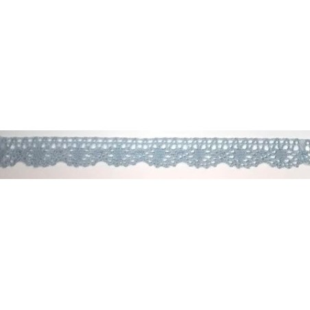 9614-071 PUNTILLA BOLILLO VENUS 15 MM. POLIESTER 100% CELESTE Venta en piezas de 25.00 M