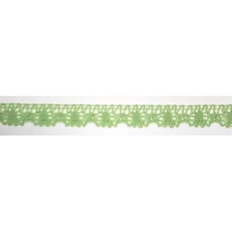 9614-603 PUNTILLA BOLILLO VENUS 15 MM. POLIESTER 100% VERDE Venta en piezas de 25.00 M