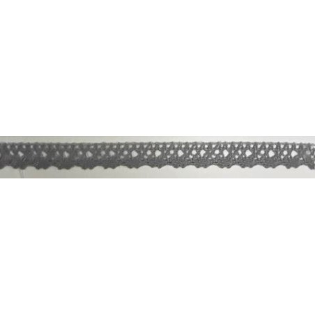 9616-029 PUNTILLA BOLILLO NYX 12 MM. POLIESTER 100% GRIS Venta en piezas de 25.00 M