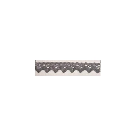 9625-029 PUNTILLA BOLILLO XAMIRA 15 MM. POLIESTER 100% GRIS Venta en piezas de 25.00 M