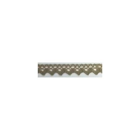 9625-070 PUNTILLA BOLILLO XAMIRA 15 MM. POLIESTER 100% CAMEL Venta en piezas de 25.00 M