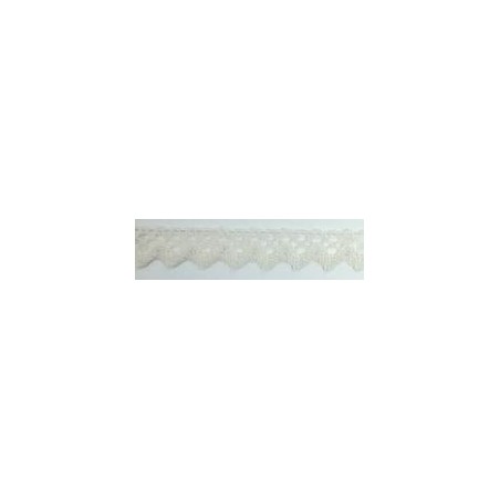 9625-102 PUNTILLA BOLILLO XAMIRA 15 MM. POLIESTER 100% MARFIL Venta en piezas de 25.00 M