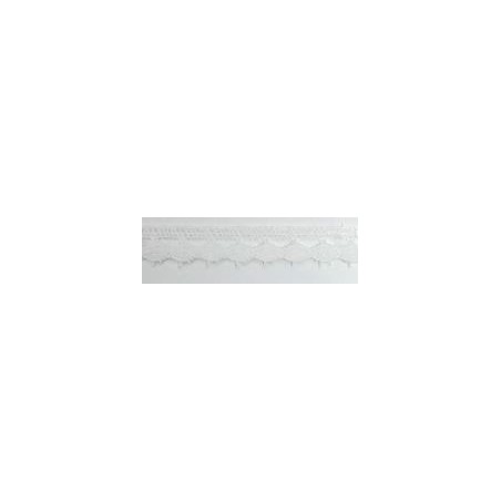 9626-000 PUNTILLA BOLILLO PAULINA 15 MM. POLIESTER 100% BLANCO Venta en piezas de 25.00 M