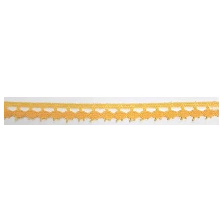 9626-502 PUNTILLA BOLILLO PAULINA 15 MM. POLIESTER 100% VAINILLA Venta en piezas de 25.00 M