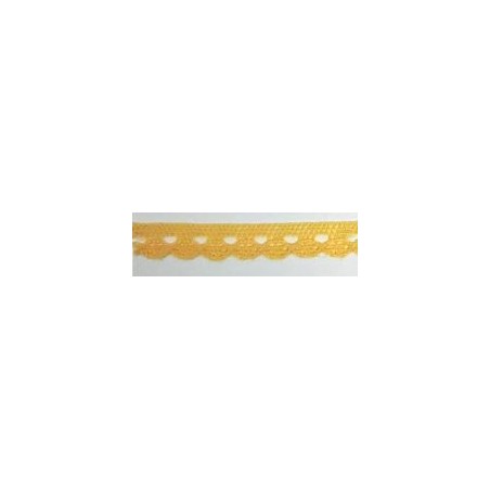9627-502 PUNTILLA BOLILLO CASSIA 10 MM. POLIESTER 100% VAINILLA Venta en piezas de 25.00 M