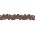9687-190 GALON FANTASIA ABIK 30 MM. POLIAMIDA 90%-POL.5%-ALG.5% MARRON Venta en piezas de 9.00 M