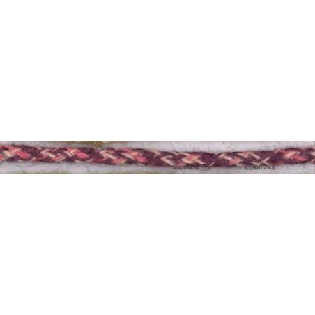 9700-8-743 CORDON FANTASIA VILMARK 8 MM. YUTE 90%-ALGODON 10% ROSA Venta en piezas de 25.00 M