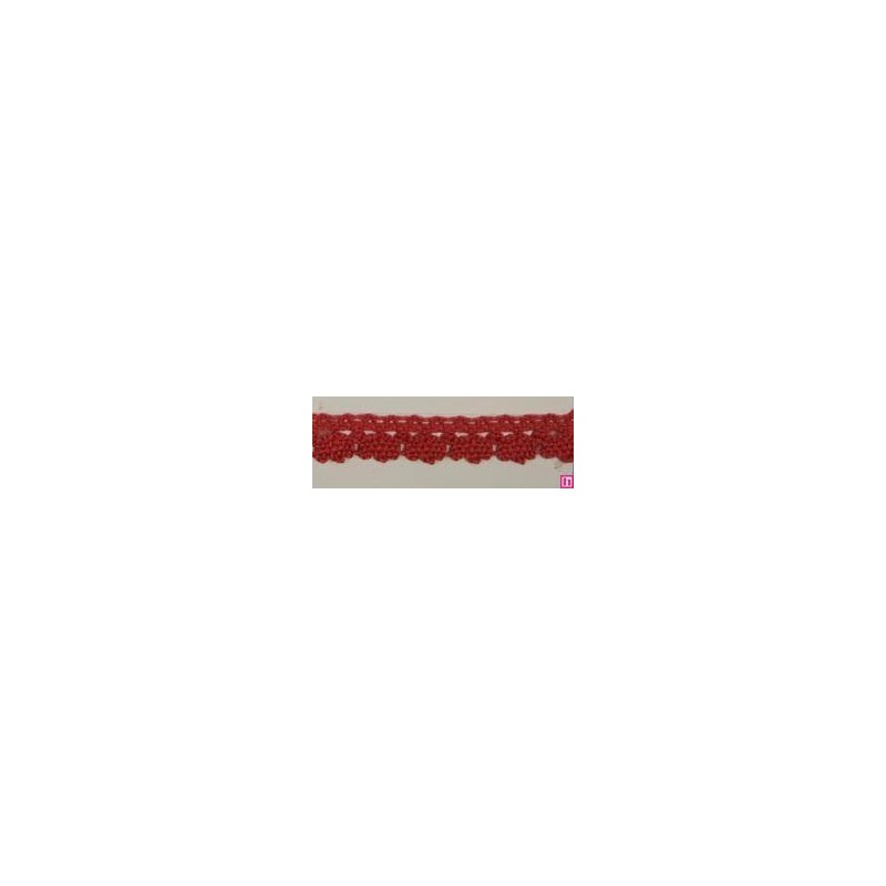 9706-88 PUNTILLA BOLILLO DIEGO 12 MM. ALGODON 100% CORAL Venta en piezas de 25.00 M