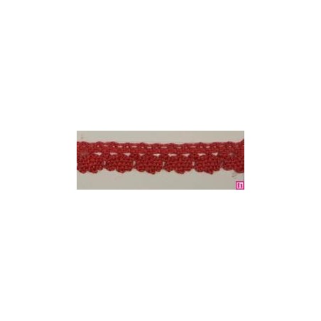 9706-88 PUNTILLA BOLILLO DIEGO 12 MM. ALGODON 100% CORAL Venta en piezas de 25.00 M
