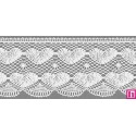 9814-0 PUNTILLA BOLILLO KALOLA 65 MM. ALGODON 100% BLANCO Venta en piezas de 25.00 M