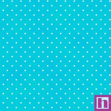 P0017-MAS609-Q3 PATCH. AMERICANO BEAUTIFUL BASICS (044) CLASSIC DOT-110 CM. ALGODON 100% TURQUESA Venta en piezas de 4.55 M