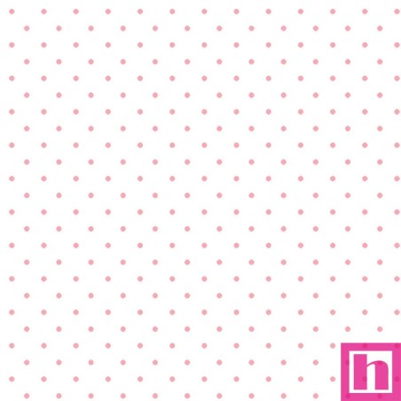 P0017-MAS609-WP PATCH. AMERICANO BEAUTIFUL BASICS (096) CLASSIC DOT-110 CM. ALGODON 100% NATURAL/ROSA Venta en piezas de 4.55 M