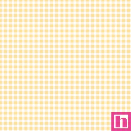 P0017-MAS610-SW PATCH. AMERICANO BEAUTIFUL BASICS (027) CLASSIC CHECK-110 CM. ALGODON 100% AMARILLO Venta en piezas de 4.55 M