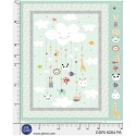 P121-DDRI6284PA PATCH. AMERICANO DREAM DRIFTERS (05) PANEL 90X110 CM. ALGODON 100% MENTA Venta en piezas de 4.55 M