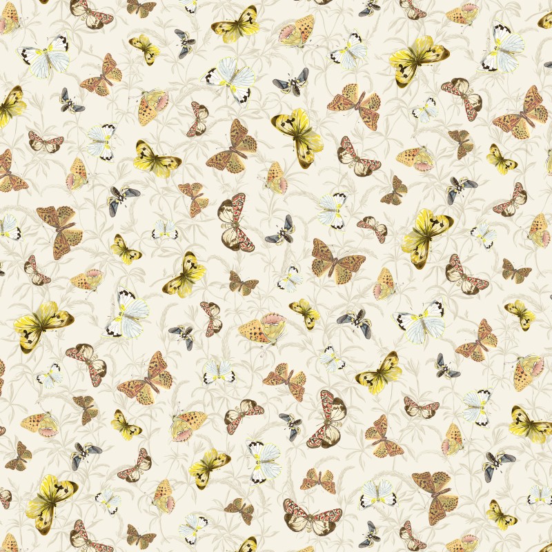 P121-FFLO6334E PATCH. AMERICANO FOREST FLOOR (04) 110 CM. ALGODON 100% CREMA Venta en piezas de 7.00 M