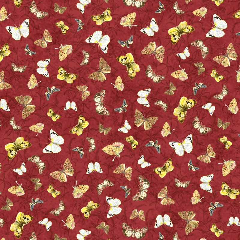 P121-FFLO6334R PATCH. AMERICANO FOREST FLOOR (03) 110 CM. ALGODON 100% ROJO Venta en piezas de 7.00 M