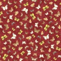 P121-FFLO6334R PATCH. AMERICANO FOREST FLOOR (03) 110 CM. ALGODON 100% ROJO Venta en piezas de 7.00 M