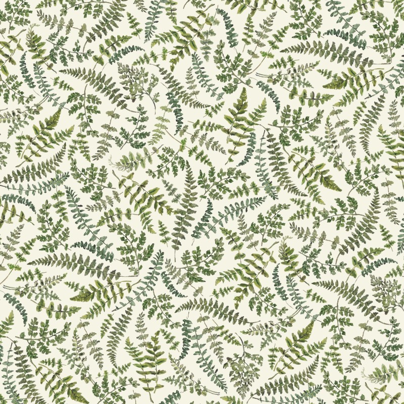 P121-FFLO6336EG PATCH. AMERICANO FOREST FLOOR (13) 110 CM. ALGODON 100% CREMA/VERDE Venta en piezas de 7.00 M