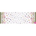 P121-FLBL6079MU PATCH. AMERICANO FLUTTER BLOOMS (02) 110 CM. ALGODON 100% BLANCO Venta en piezas de 7.00 M