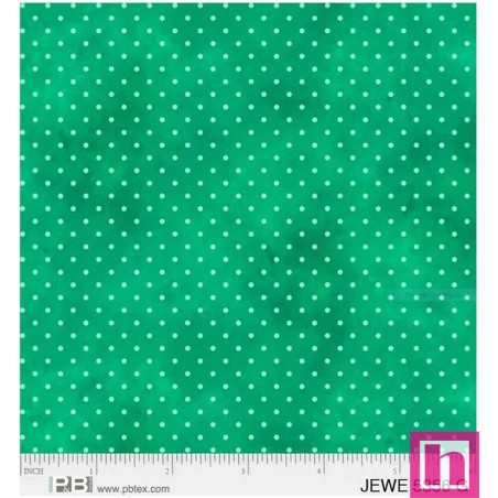 P121-JEWE5356-G PATCH. AMERICANO JEWEL (16) 110 CM. ALGODON 100% VERDE Venta en piezas de 4.50 M